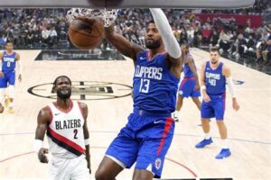 The Clippers are aiming to establish a strong defense by eliminating the Trail Blazers. usa football Credit by - columbian